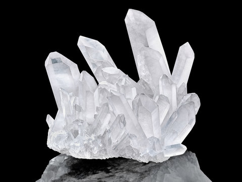 clear crystal cluster